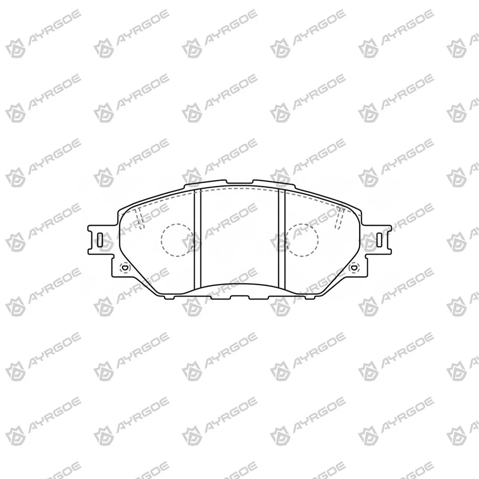 D2354H Bromsbelägg för Toyota Fortuner TGN166