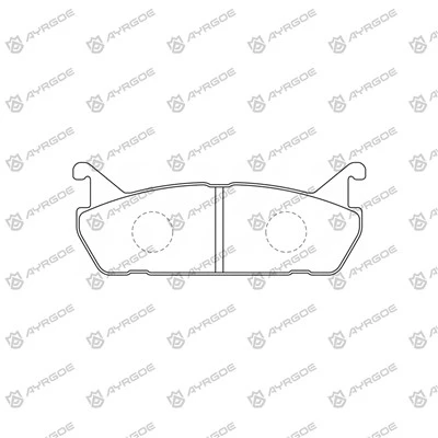 D0021H Bromsbelägg för Mazda 323F BG1