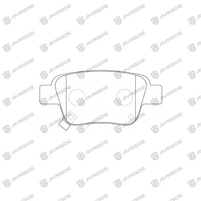 D2239MH Bromsbelägg för Toyota Previa ACR50