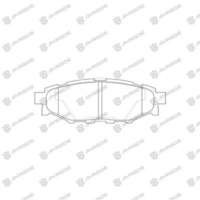 D7064H bromsbelägg för Subaru